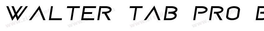 Walter Tab PRO Bold字体转换
